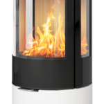 Rais Viva 100 L Glaslucka med sidoglas vit, toppansluten, classic topp