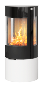Rais Viva 100 L Glaslucka med sidoglas vit, bakansluten, classic topp