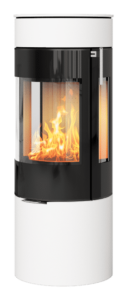 Rais Viva 120 L Glaslucka med sidoglas vit, toppansluten, classic topp