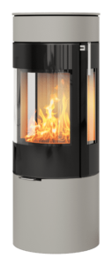 Rais Viva 120 L Glaslucka med sidoglas Nickel, toppansluten, classic topp