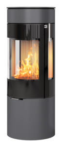 Rais Viva 120 L Glaslucka med sidoglas Platina, toppansluten, classic topp