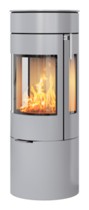 Rais Viva 120 L Stållucka med sidoglas Silver, bakansluten, classic topp