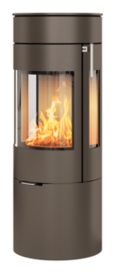 Rais Viva 120 L Stållucka med sidoglas Mocka, toppansluten, classic topp