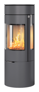 Rais Viva 120 L Stållucka med sidoglas Platina, toppansluten, classic topp