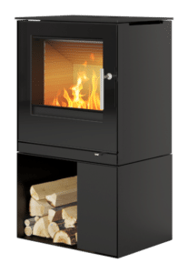 Rais Q-Tee II C Glaslucka Svart, hög sockel 98cm