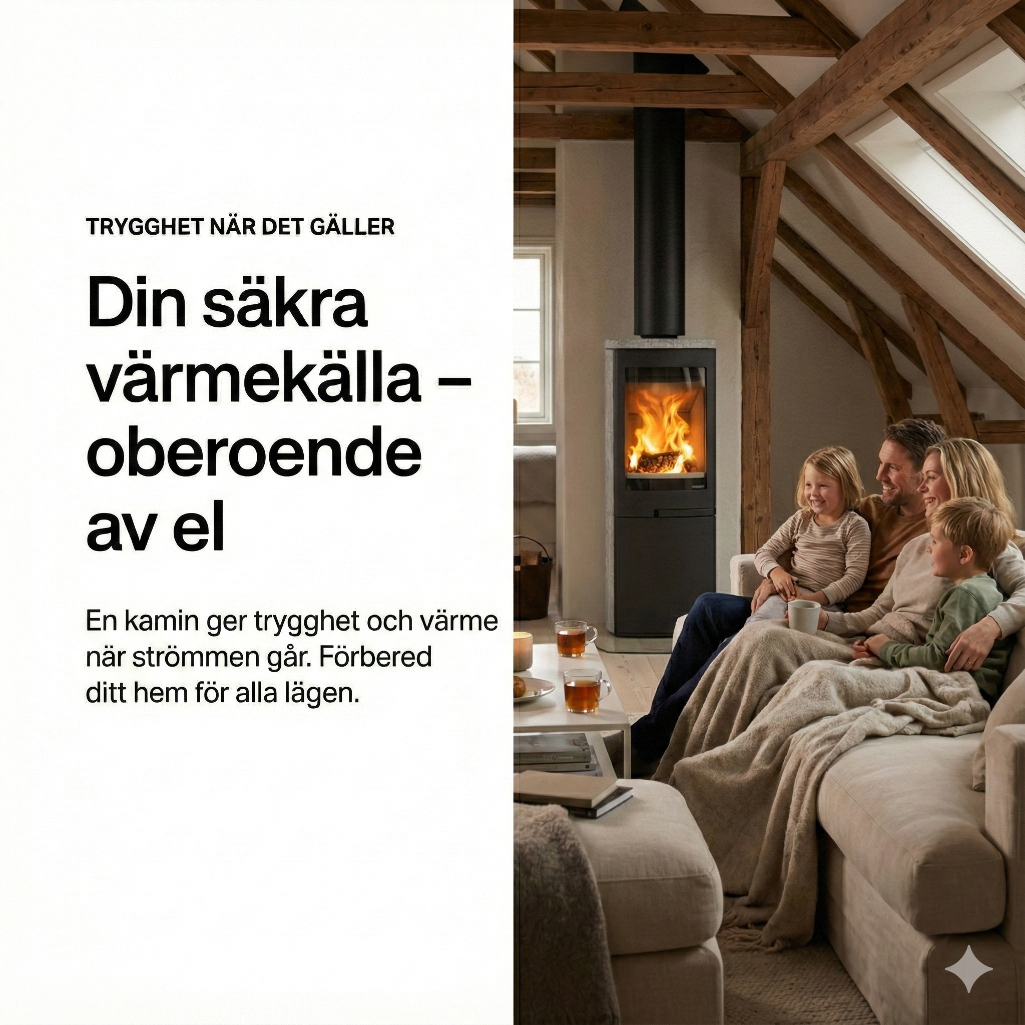 Din trygghet i stormen – Värme som fungerar oberoende av elnätet